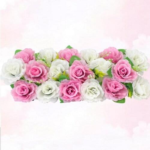 100cm Artificial Silk Rose Wedding Flower Peony Hydrangea Arched Door Flower Decor Row Window T station wedding Party decoration