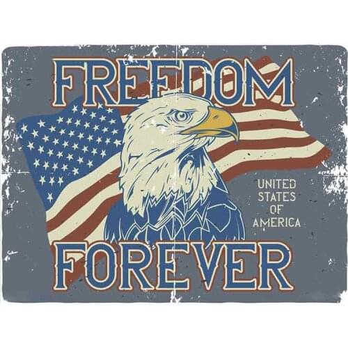 13cm x 9.7cm Car Decals for Eagle Illustration Refrigerator Windshield Vinyl Car Wrap Air Conditioner Sticker