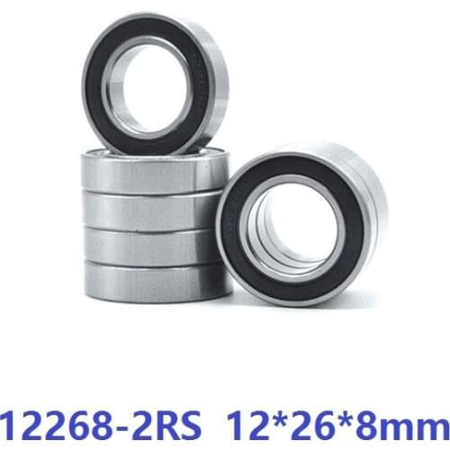 20pcs MR12268 12268-2RS 600/12-2RS 12x26x8mm deep groove ball bearing Bicycle wheel bearing repair parts 12*26*8