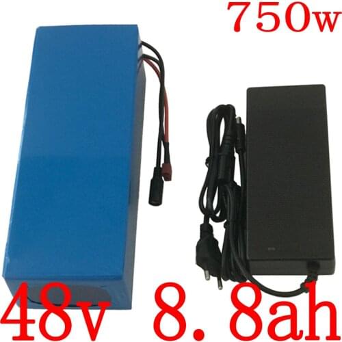 48V lithium battery 48V 9AH electric bike battery 48V 500W 750W ebike battery pack with 20A BMS and 54.6V 2A charger free duty