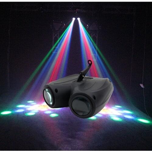 Auto/Sound Actived 128 Pattern LED Light Double/single Head Airship Flash Laser Stage Effect Lighting DJ Disco Home party Lights
