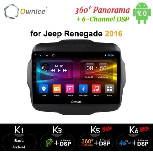 Ownice 2DIN Android 10.0 Octa Core carplay Car Radio GPS Navigation Player 360 Panorama DSP 4G LTE SPDIF For JEEP Renegade 2016