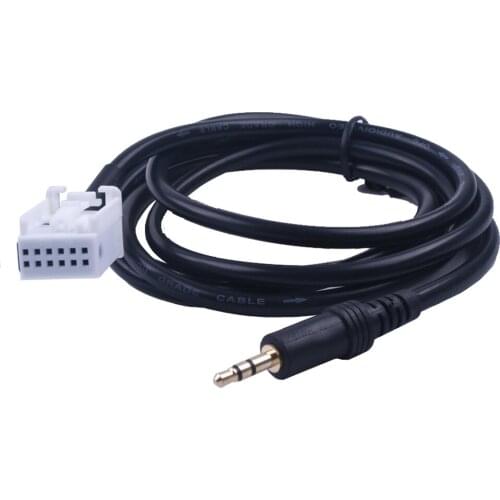 Car 3.5mm Audio Music AUX Cable Input Adapter For Mercedes Benz W203 C Class W169 W245 W203 W209 W164