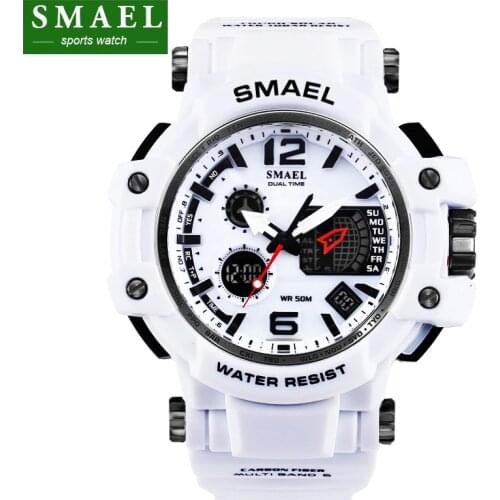 Mens Watches SMAEL Luxury Brand Quartz Clock Digital LED Watch Army Military Sport Watch Male Chronograph relogio masculino
