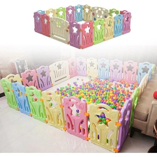 Kids Playground Baby Fence Indoor Park Family Amusement Toys For Children Safety Playpen For Baby Barriere De Securite Ball Pit