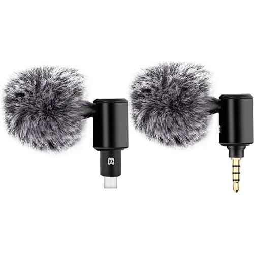 PULUZ Mini Microphone Interface 50-16000HZ Mobile Phone Single-Point Adjustable Microphone