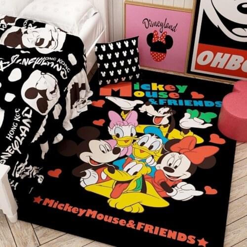 Disney Donald Duck Daisy Rugs Mickey Minnie Mouse Carpet Floor Mat Large Modern Rectangle Mats Children Home Bedroom Decoration