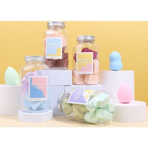 Makeup Powder Puff Set Wet and Dry Dual-Use Beauty Eggs Soft Sponge Concealer Foundation BB Cream Face Make Up Cosmetic Tools