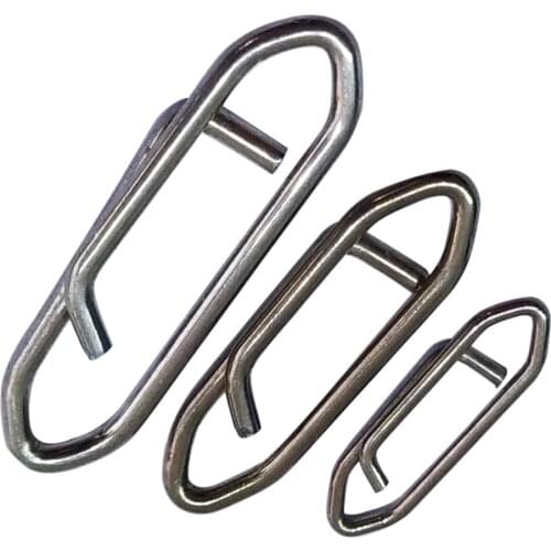 20 Pieces Swivel Snap Fishing Quick Change Clip Snap Hook Stainless Strength Bass Carp Trout Fishing Connector for Lure