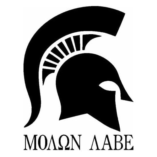 Helmet Moron Rabe Car Sticker Fashion Sticker Personalized PVC Decal Applicable To All Kinds of Cars Black/White, 14CM *11CM