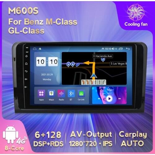 NaviFly 8Core DSP IPS RDS Car Radio Multimedia For Mercedes Benz M-Class GL-Class 2005-2009 Car GPS 6G RAM 128G ROM