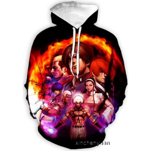 Xinchenyuan New Men/Women 3D Printed Hoodie The King of Fighters Long Sleeve Fashion Sweatshirt Hoodies Men Sport Pullover A23
