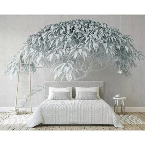 Beibehang Custom wallpaper creative tree stone background 3d TV background wall home decoration background mural 3d wallpaper