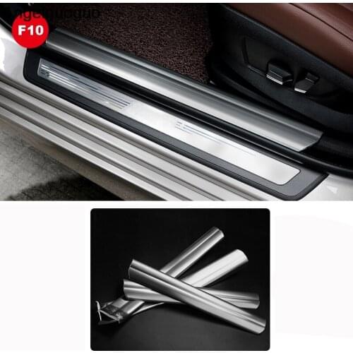 Angelguoguo Car Inside Door Sill Scuff Threshold Plate For BMW 5 Series F10 2011-2017 (Not for F18)