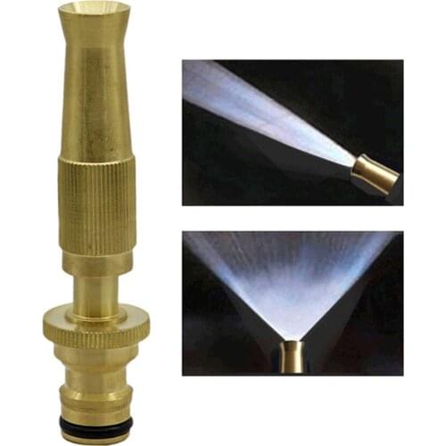 Garden Irrigation Spray Gun Adjustable Brass Sprinkler Garden Hose Sprinkler System Car Wash lawn Watering Water Gun 1 Pc