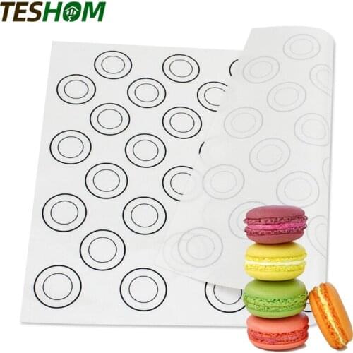 Macaron Silicone Mat with 44 Marks non-stick 40 x 30cm Bakeware Oven Kneading Dough Pastry Cake Sheet Rolling Pad Cake Tools