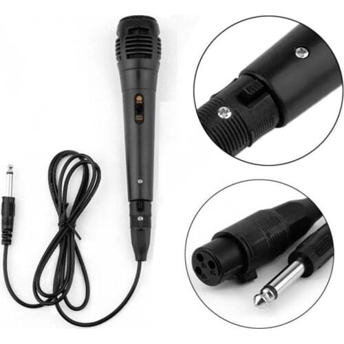 Stereo Studio Mic KTV Karaoke Mini Microphone Wired Uni-directional Handheld Mic Universal For Cell Phone PC Voice Recording
