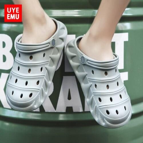 UYEEMU Hole Shoes Men And Women Summer Soft-Soled Non-Slip Medical Work Shoes Operating Room Slippers Sandals Size 36-45 #2655