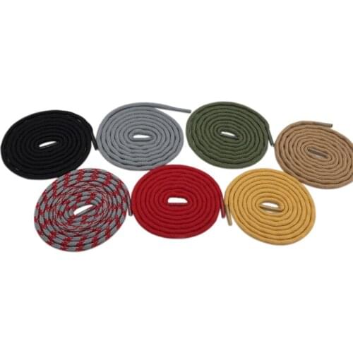 Weiou Mountaineering Shoelaces 0.45 CM Rope Wave Anti-Skidding Shoestrings For Men Outdoor Boots Running Sneakers Custom Length