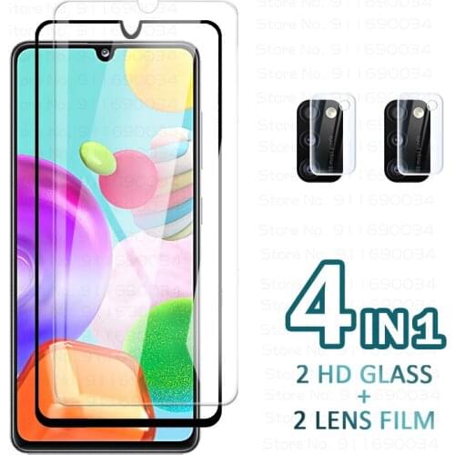 Tempered Glass for Samsung Galaxy A41 Screen Protector Glass on For Samsung A 41 A415F Protective Camera Lens 6.1" Film