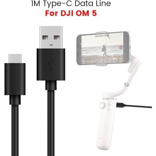 Charging Cable For DJI OM5 1M USB Type-C Connection Line Android Smartphone Cable For Osmo Mobile 5 Handheld Gimbal Accessories