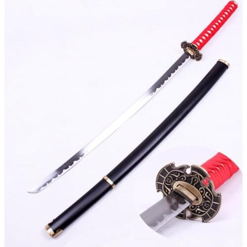 Inuyasha Sesshoumaru Iron Broken Tooth Wooden Sword Cosplay Props Toys Amine Cosplay Props for Halloween Carnival Party