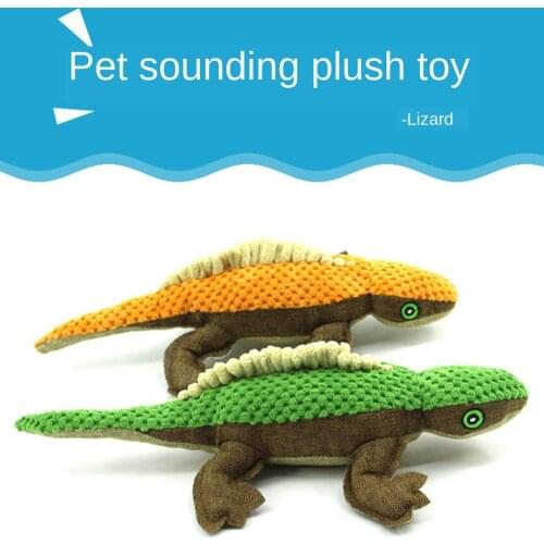 Dog Chew Toys for Small Large Dogs Bite Resistant Plush Lizard Squeaky Duck Toys Interactive Squeak Puppy Dog Toy Pets Supplies