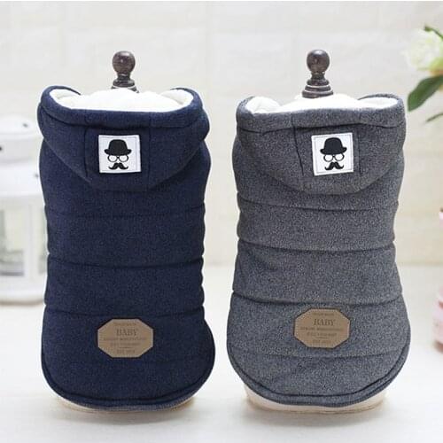 Chihuahua Winter Warm Thick Jacket Pet Dog Clothes for Small Dogs Clothing French Bulldog Cotton Hoodies Dog Accessories