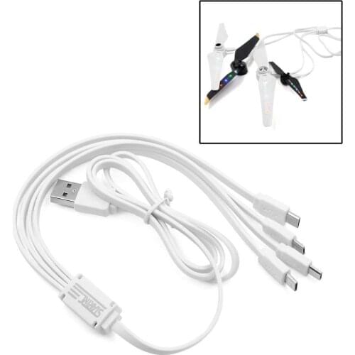 4 in 1 USB Cable Android Charger for LED Propellers for DJI Mavic pro/Air/Spark/Phantom 3/Phantom 4