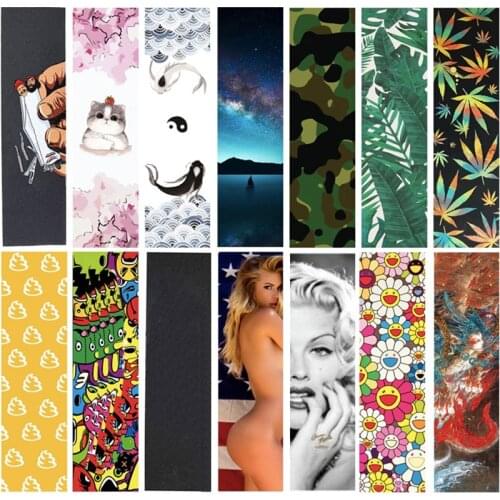 84x23cm Skateboard Sandpaper Scooter Skateboard Deck Griptape Longboard Abrasive Paper Electric Skateboard Board Grip Tape