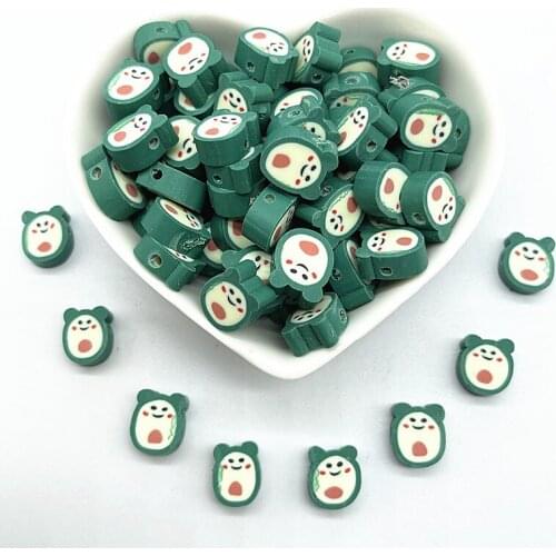 NEW 30pcs 10mm Fruit Shape Beads Polymer Clay Spacer Loose Beads for Jewelry Making DIY Bracelet Accessories