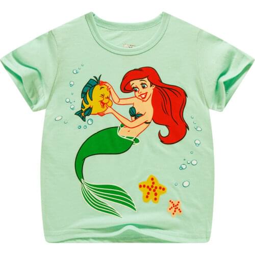 Summer 3-9Y Boys Tees Childrens Cars Short Sleeve Kids T-Shirt Cotton Girls Tops Shirts Clothing Animal Print Dinosaur Clothing