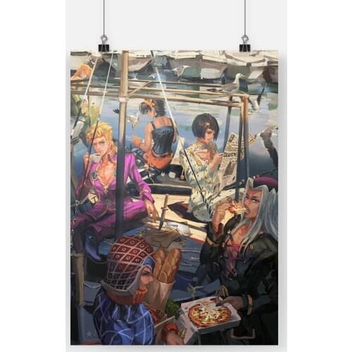 Home Decor Canvas Jojo S Bizarre Printed Poster Japan Anime Figure Painting Modern Wall Art HD Picture Living Room Modular Frame
