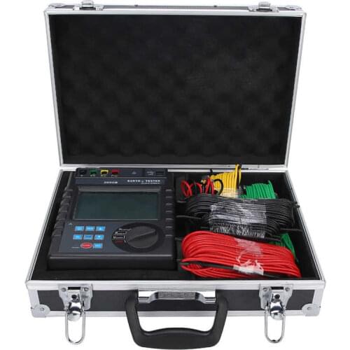 ETCR3000B 0-30kΩ Grounding Resistance Tester with LCD Display 0-9000kΩm Digital Soil Resistivity Meter