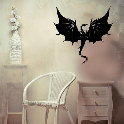 Fantasy Flying Dragon decal Unique Oriental vinyl sticker Japanese Decor Birthday Party Decoration 2238