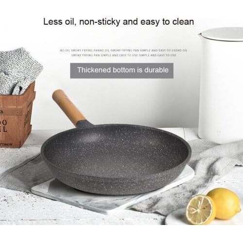 Geetest Medical Stone Frying Pan Nonstick Wok Use By Furnace Stove Dual-purpose Frying Pan