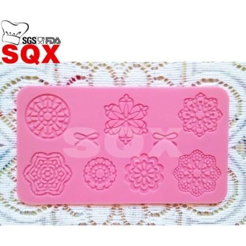 Bowknot lace baking fondant cake molds soap chocolate mould kitchen baking DIY cake tool cake tool LS31