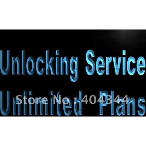 LB633- Unlocking Service Unlimited Plans Mobile Sign home decor crafts