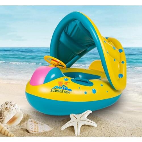 Summer Baby Kids Safety Swimming Ring Inflatable Swan Swim Float Fun Toys Swim Ring Seat Boat Infant Water Swim Pool Accessories