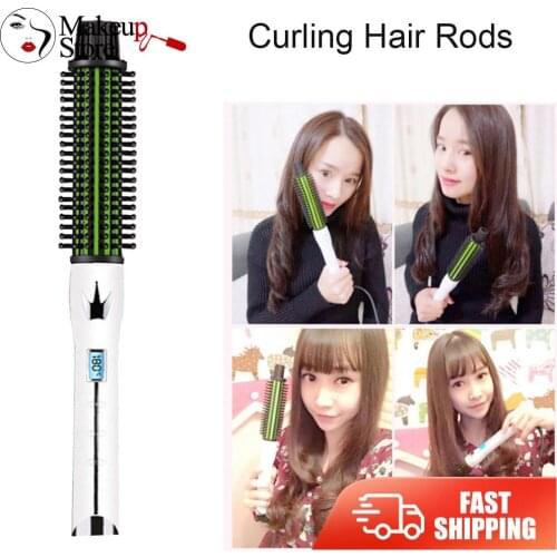 Anti-perm Multipurpose Curling Stick Curler Ceramic Glaze Coating Panel Curling Comb Hairdressing Styling Tool