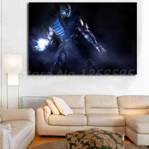 Sub Zero In Mortal Kombat X Wallpaper Canvas Posters Prints Wall Art Painting Decorative Picture Modern Home Decoration Artwork