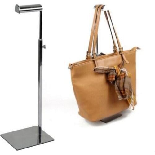 New style stainess steel handbag display rack adjustable women bags display holder stand wig tie purse scarf storage rack