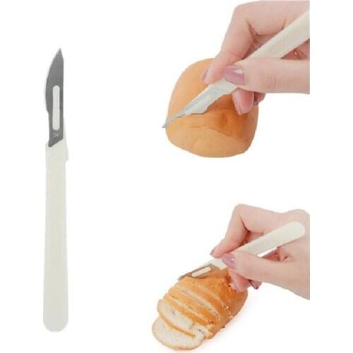 Baguette Bread Slicing Knife Practical European Bread Knife Cutting Tools Pastry Cutter With Carbon Steel Blade PP Shank