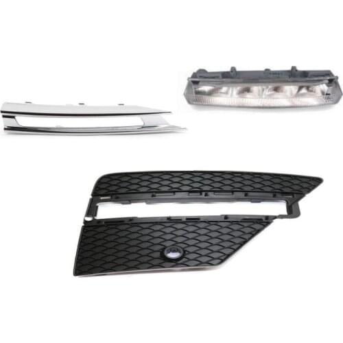Front Right side Bumper Lateral&Chrome Grill& light for Mercedes Benz ML350 ML400 1668852922