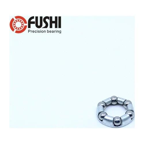 Caged Ball Bearings OD 45mm 8PCS Rear Bike Wheel Hub Headset Crankshaft Pivot Retainer Steel Oversize 9 Balls Bearing 45 mm