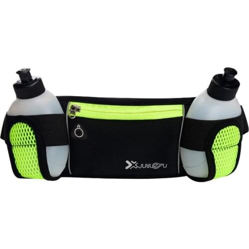 Lightweight Running Waist Bag Mobile Phone Holder Jogging Belt Bag Gym Fitness Fanny Packs Cycling Pack with Water Bottle Holder