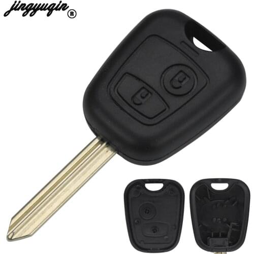 Jingyuqin Car remote control Key 2 Buttons 433Mhz For Citroen Saxo Picasso Xsara Berlingo SX9 Blade