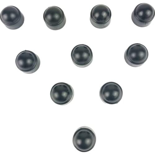 10 Set 18mm Car Wheel Tire Nut Lug Dust Covers Caps Protector Hub Screw M8