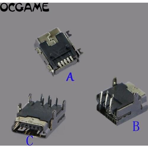 500PCS/LOT Power Charging Connector Port Power Charger Socket mini usb data charger port for PS3 wireless controller OCGAME