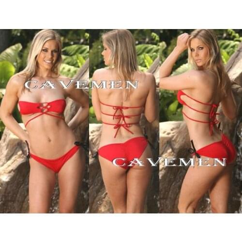 Sexy Tie Bikini 1850 *ladies Teddy Bikini Swimwear Swimsuit Boxer Triangle Pajamas Skirt Suit Middle trousers Free Shipping
